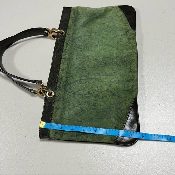 Etro Green Paisley Shoulder Bag - Picture 15 of 16